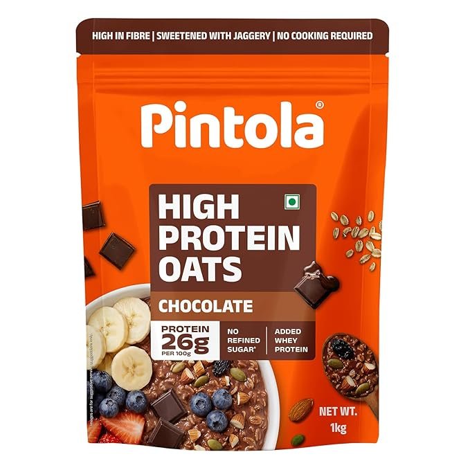 Pintola High Protein 26gm Oats 1Kg 3 Pc Combo